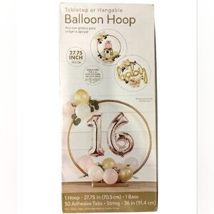 Tabletop or Hangable Balloon Hoop 27.75 Inches